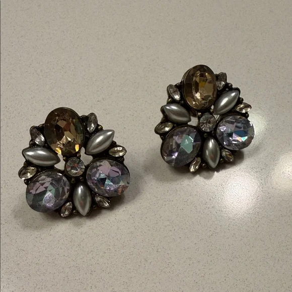 BaubleBar Gold and Silver Statement Earrings - Picture 2 of 3